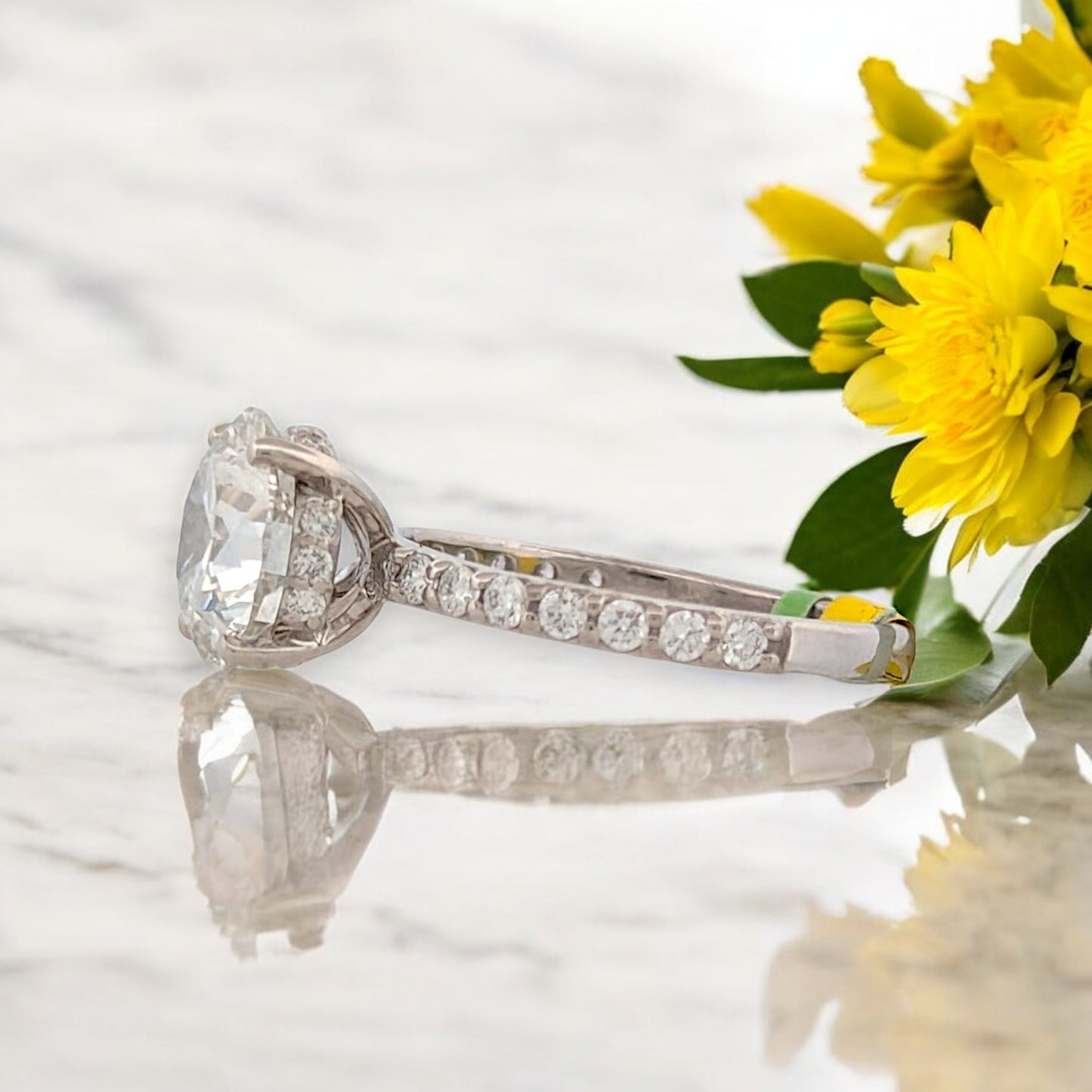Rain | 14K White Gold | Lab Diamond | Ring