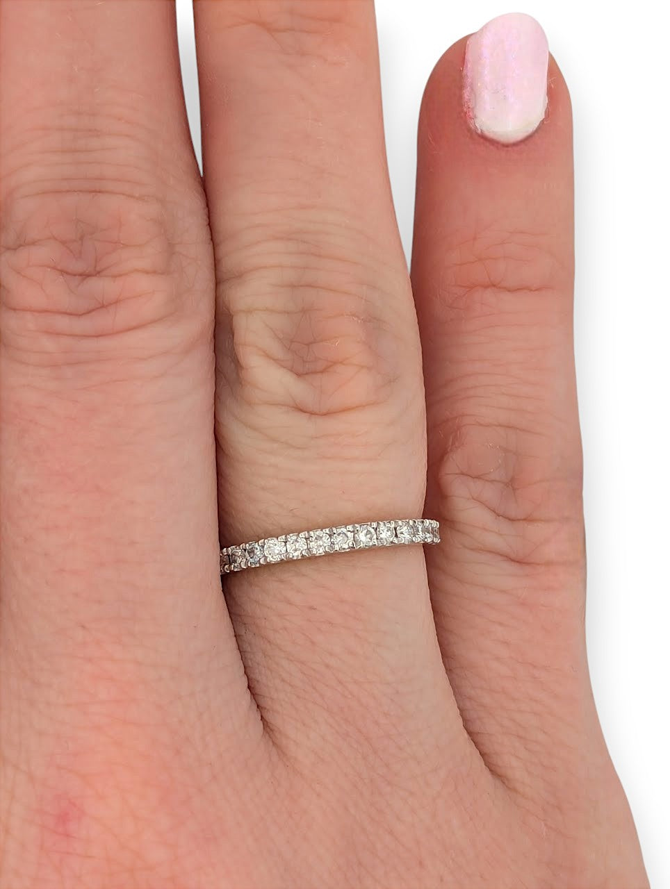 Elena | 14k Yellow Gold Anniversary Ring with .25 ctw Natural Diamonds – Prong Set (Size 5.75)