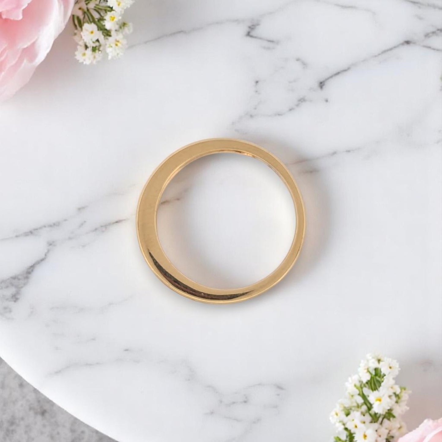 Aria | 14K Yellow Gold Channel Set Diamond Band | .25 CTW Natural Round Diamonds | Classic Wedding or Stacking Ring | Size 7