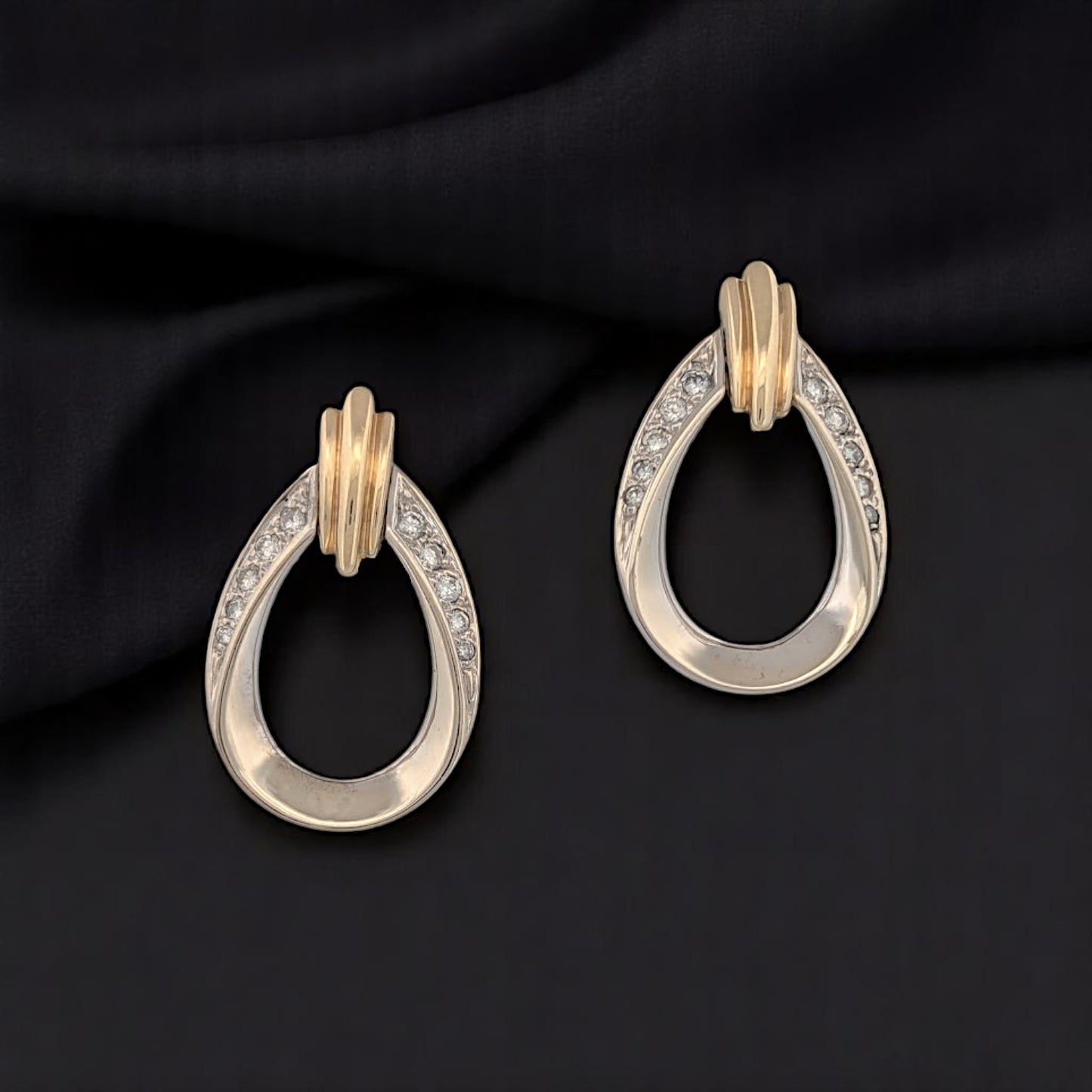 Jasmine | 14K Yellow Gold Diamond Earrings | Elegant Fine Jewelry With Natural Diamonds | Classic Gift For Her