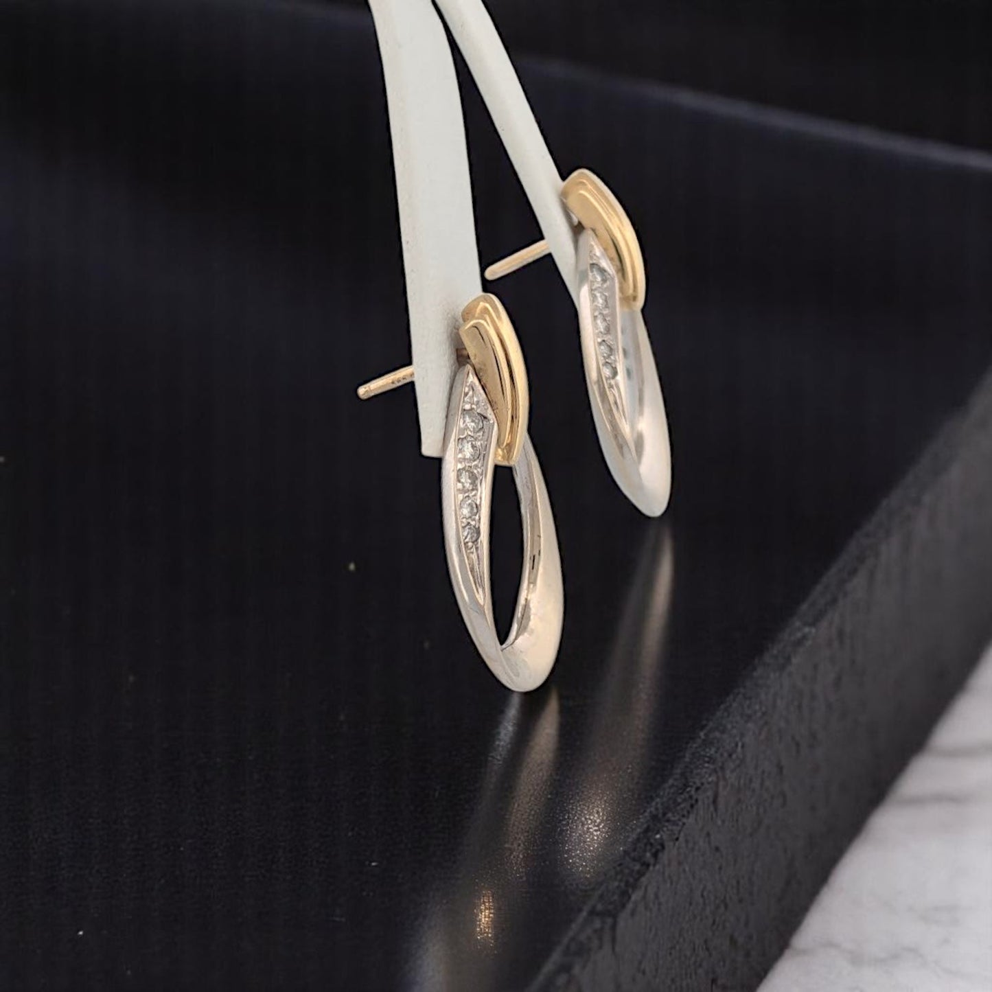 Jasmine | 14K Yellow Gold Diamond Earrings | Elegant Fine Jewelry With Natural Diamonds | Classic Gift For Her