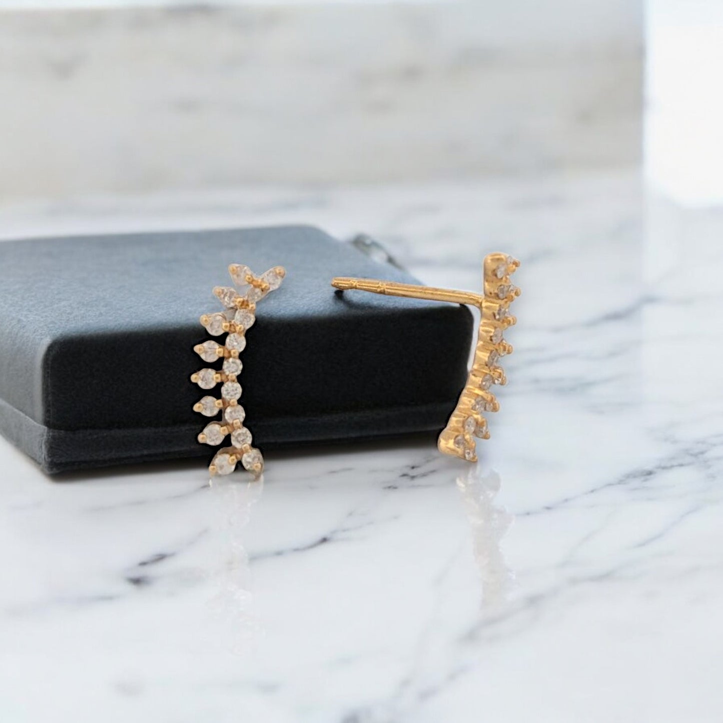 Sloane | 14K Yellow Gold | Natural Diamond | Earrings