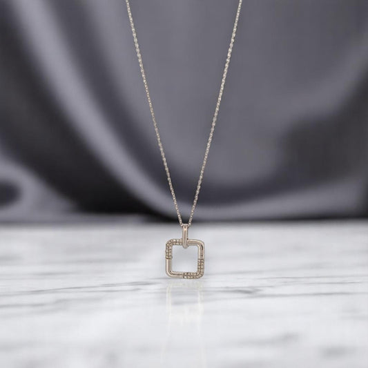 Hazel | 10k Yellow Gold | Sapphire and Diamond | Necklace