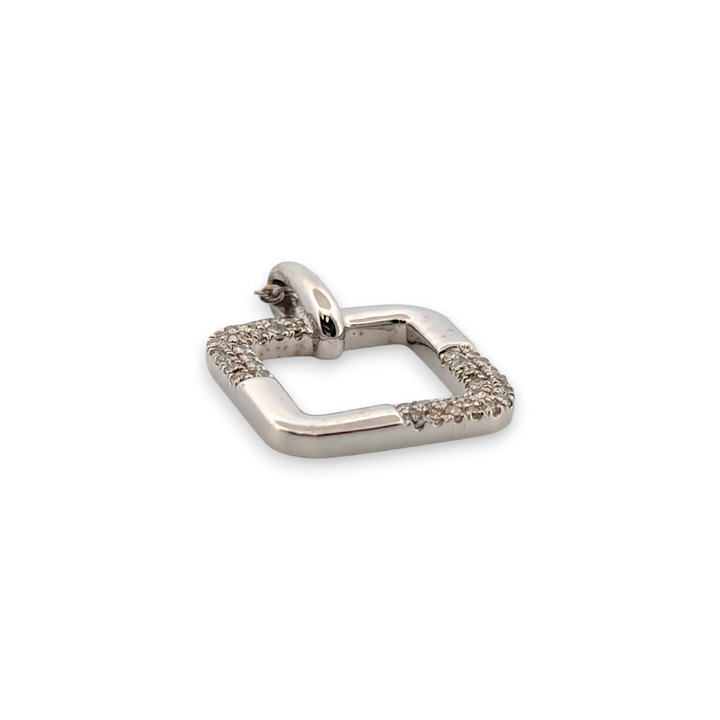 Hazel | 10K White Gold Diamond Necklace, 0.10 CT, Dainty Pendant Necklace, Minimalist Fine Jewelry, Anniversary Gift for Her