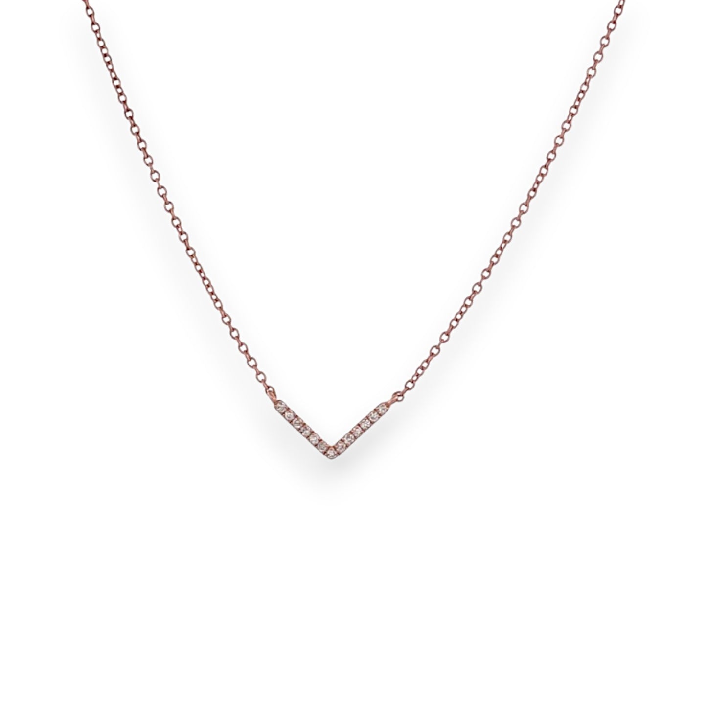 Tamsin | 10K Rose Gold | Diamond | Necklace