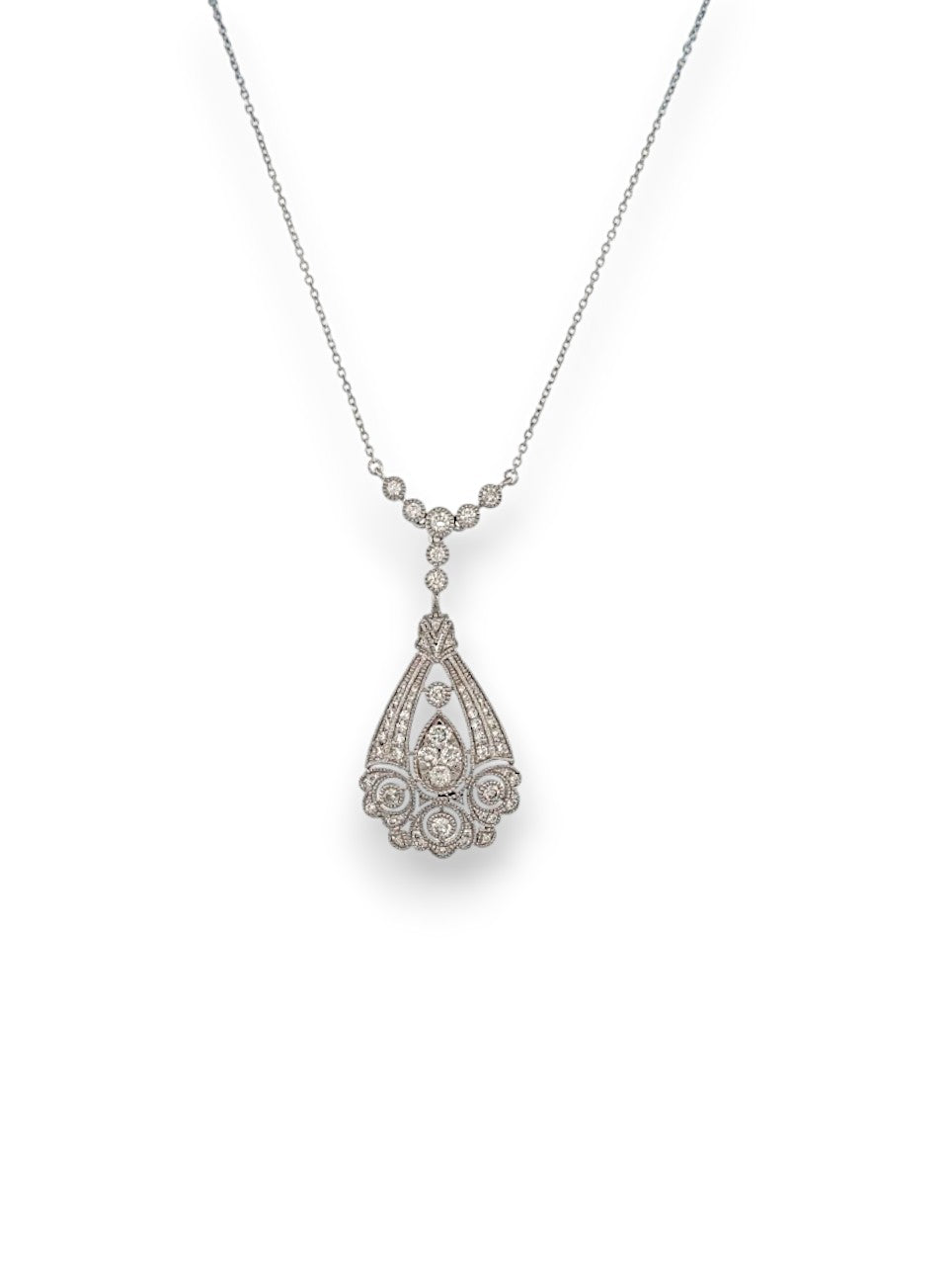 Fiora | 10k White Gold | Natural Diamond | Necklace