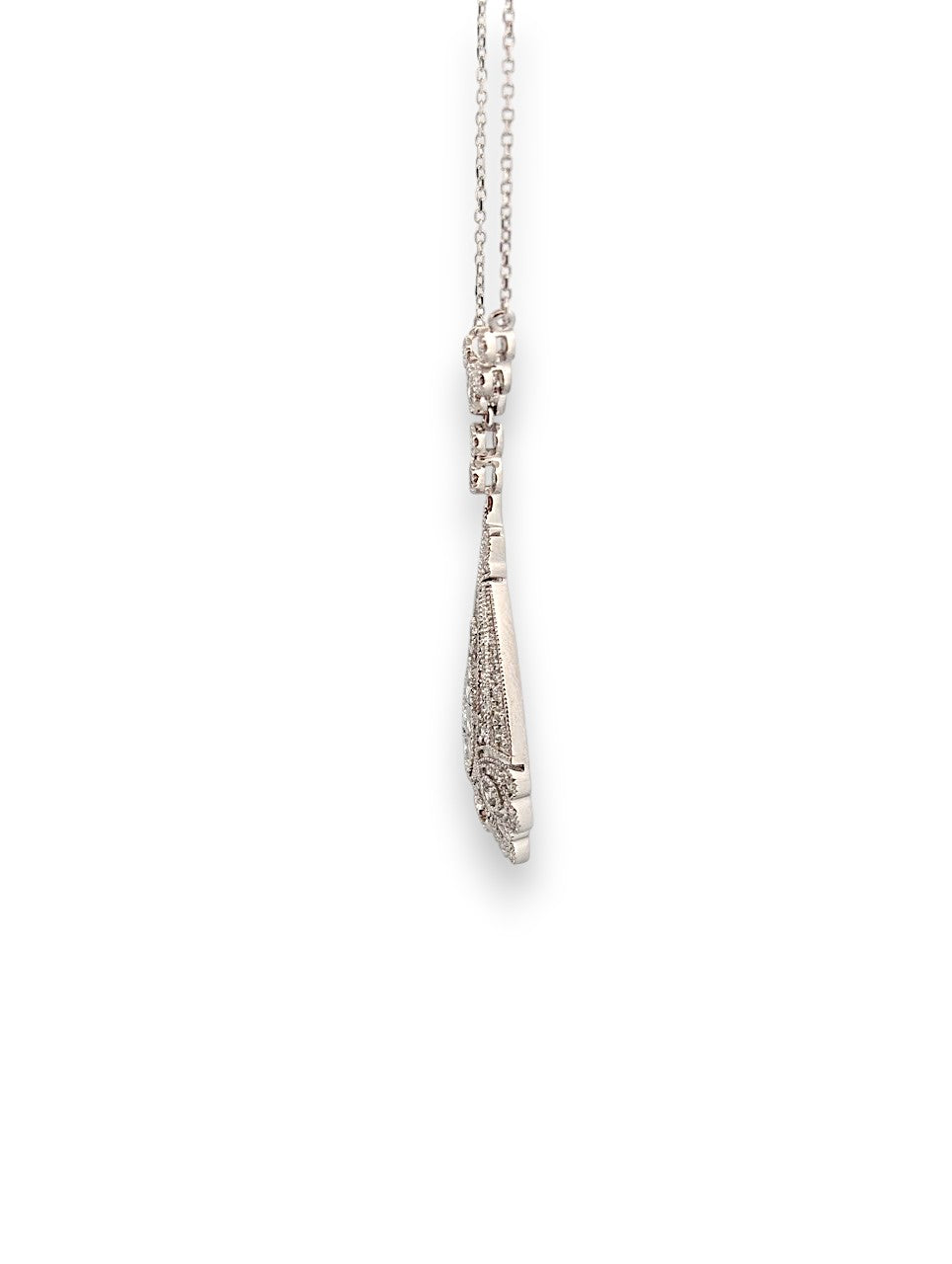 Fiora | 10k White Gold | Natural Diamond | Necklace