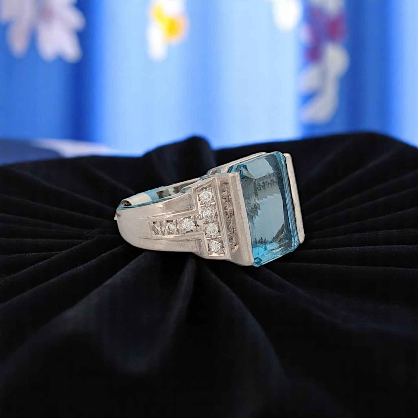 Abigail | Platinum | Gemstone and Natural Diamond | Ring