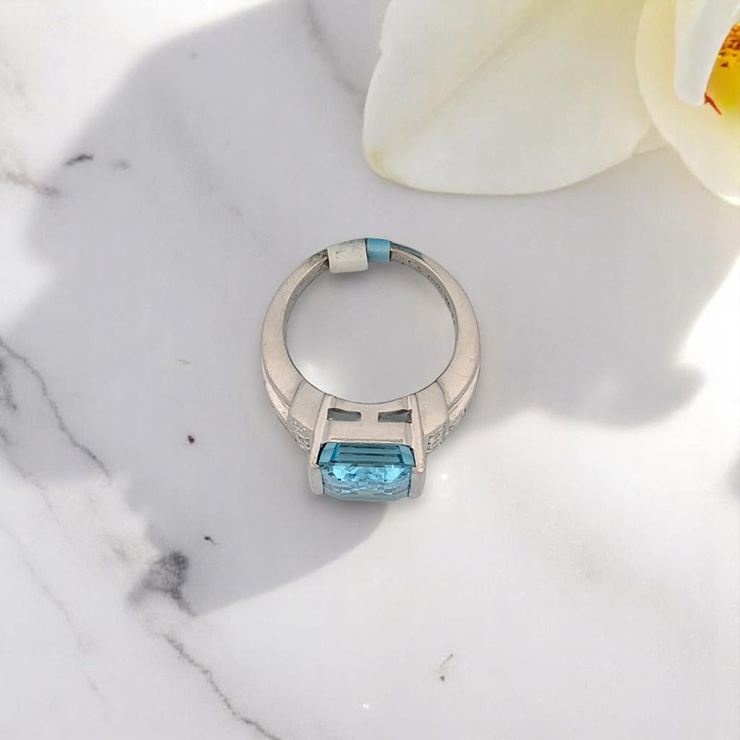 Abigail | Platinum | Gemstone and Natural Diamond | Ring