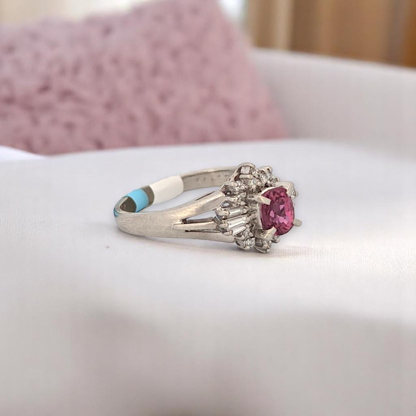 Luna | Platinum | Ruby and Natural Diamond | Ring