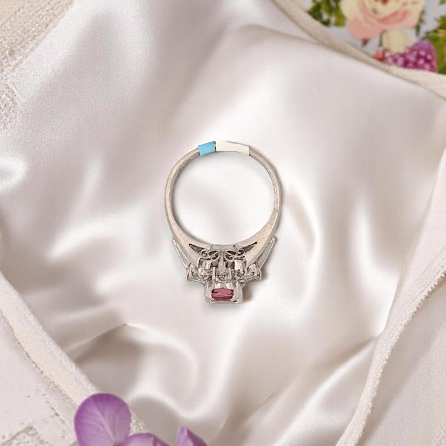 Luna | Platinum | Ruby and Natural Diamond | Ring