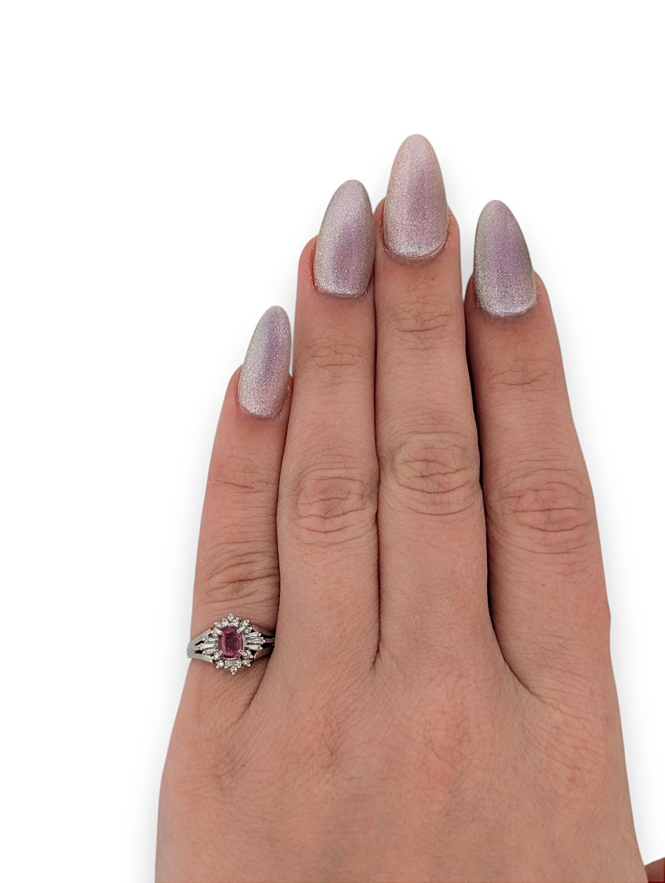 Luna | Platinum | Ruby and Natural Diamond | Ring