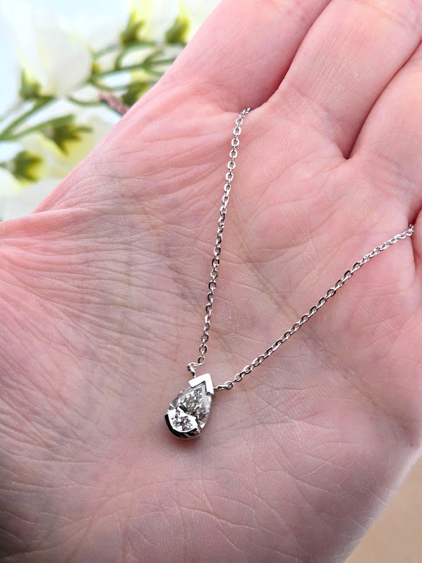 Solara | 14k White Gold | Lab Diamond | Necklace