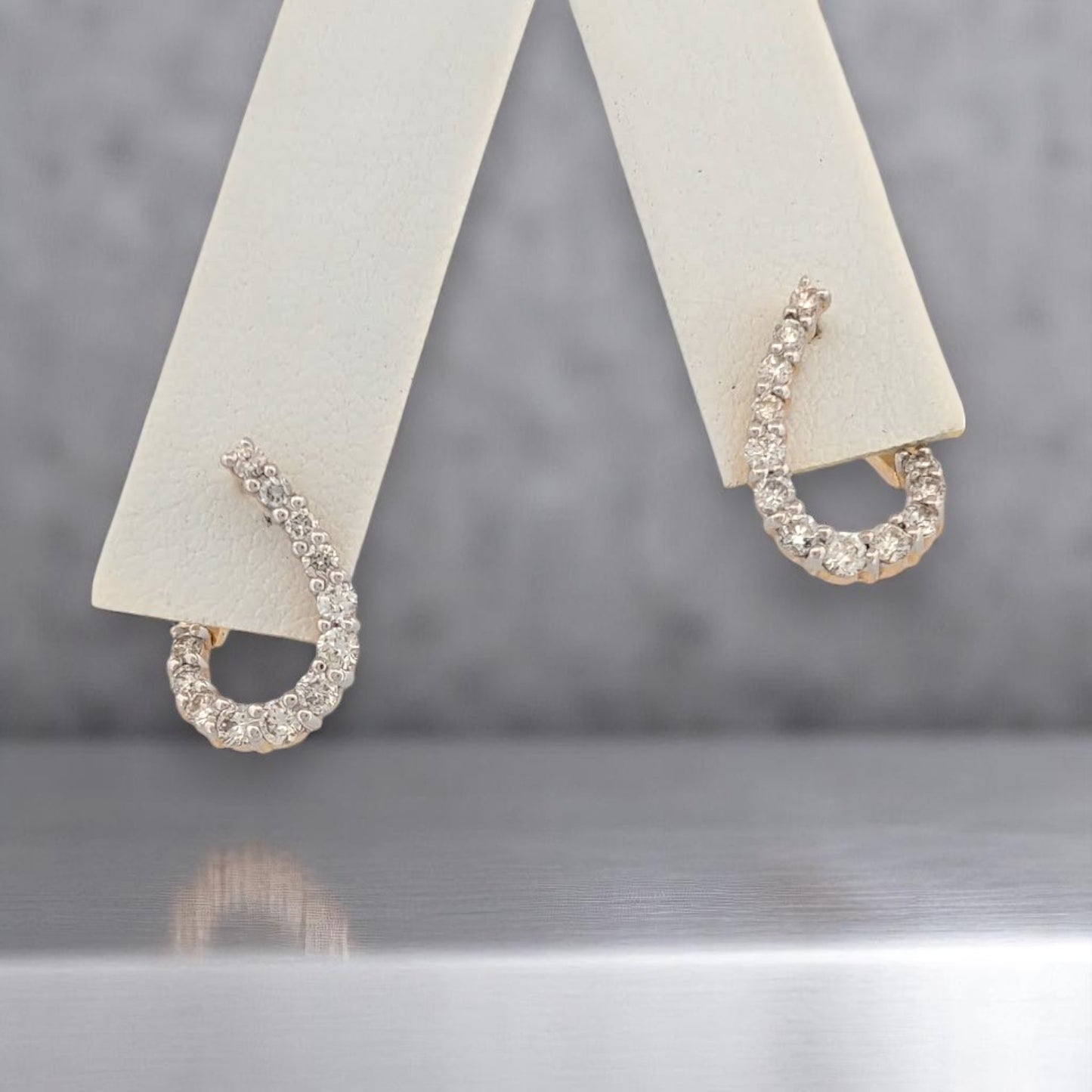 Iris | 14K Yellow Gold Diamond Earrings, 0.50 CT, Classic Stud Earrings, Dainty Gold Jewelry, Anniversary Gift, Luxury Fine Jewelry