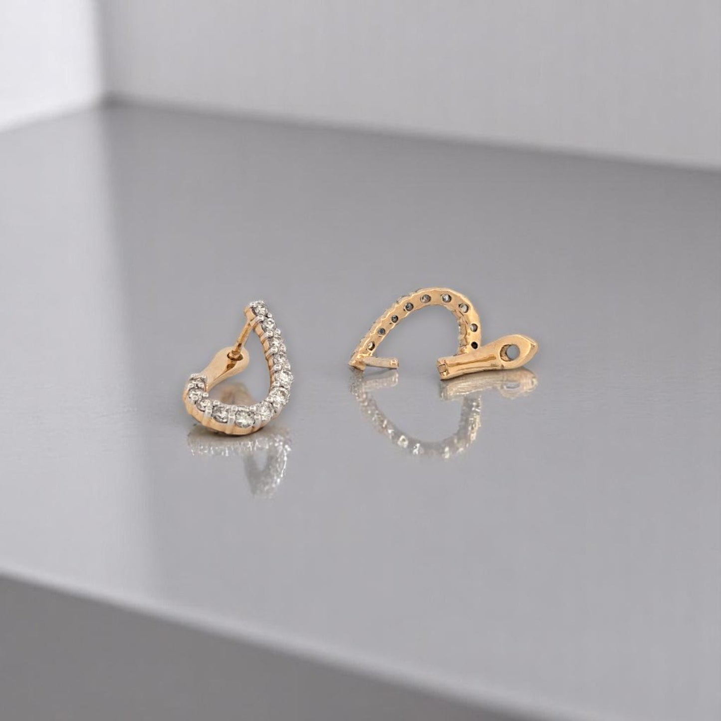 Iris | 14K Yellow Gold Diamond Earrings, 0.50 CT, Classic Stud Earrings, Dainty Gold Jewelry, Anniversary Gift, Luxury Fine Jewelry