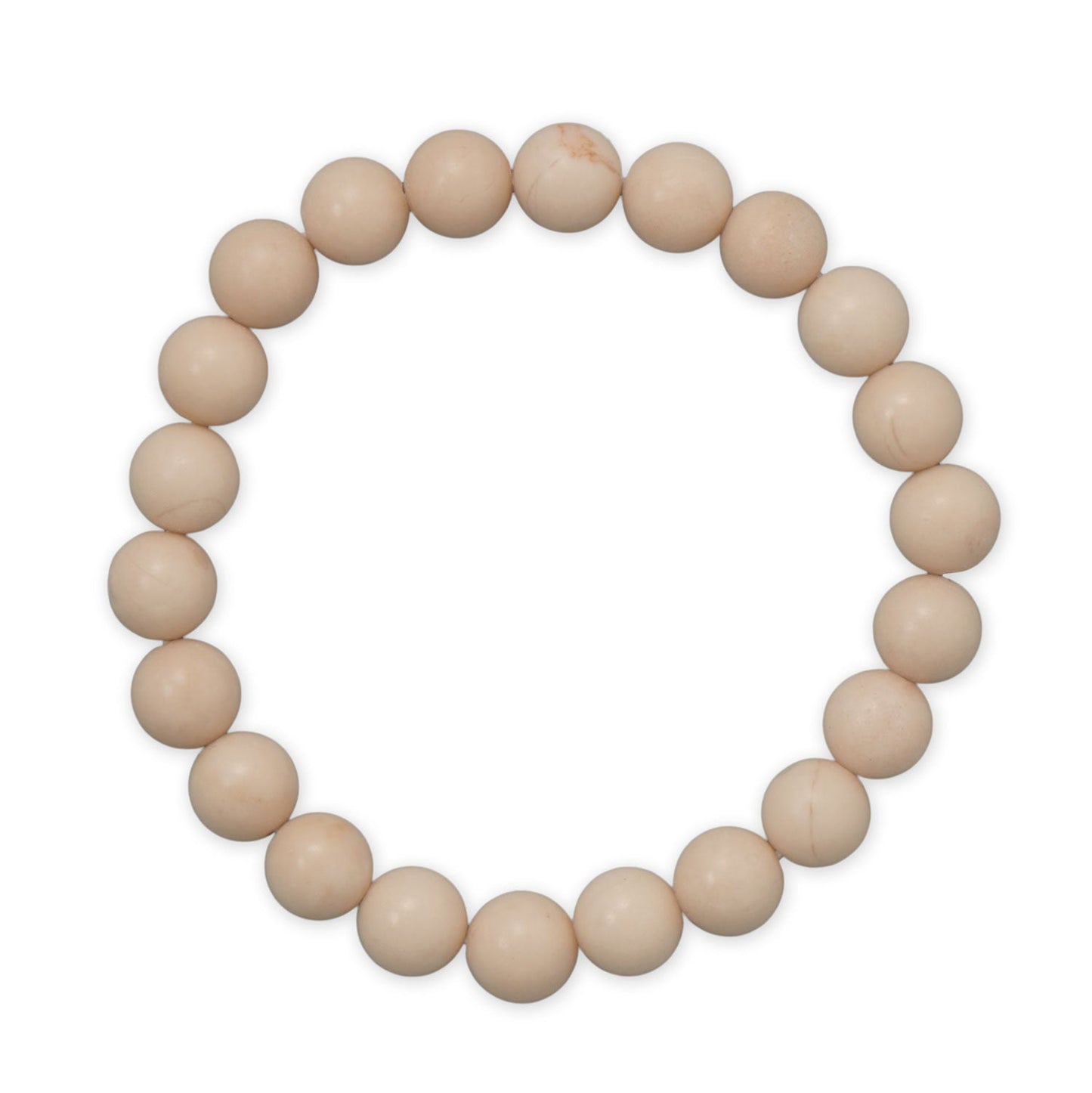8mm Round Wooden Jasper Stretch Bracelet
