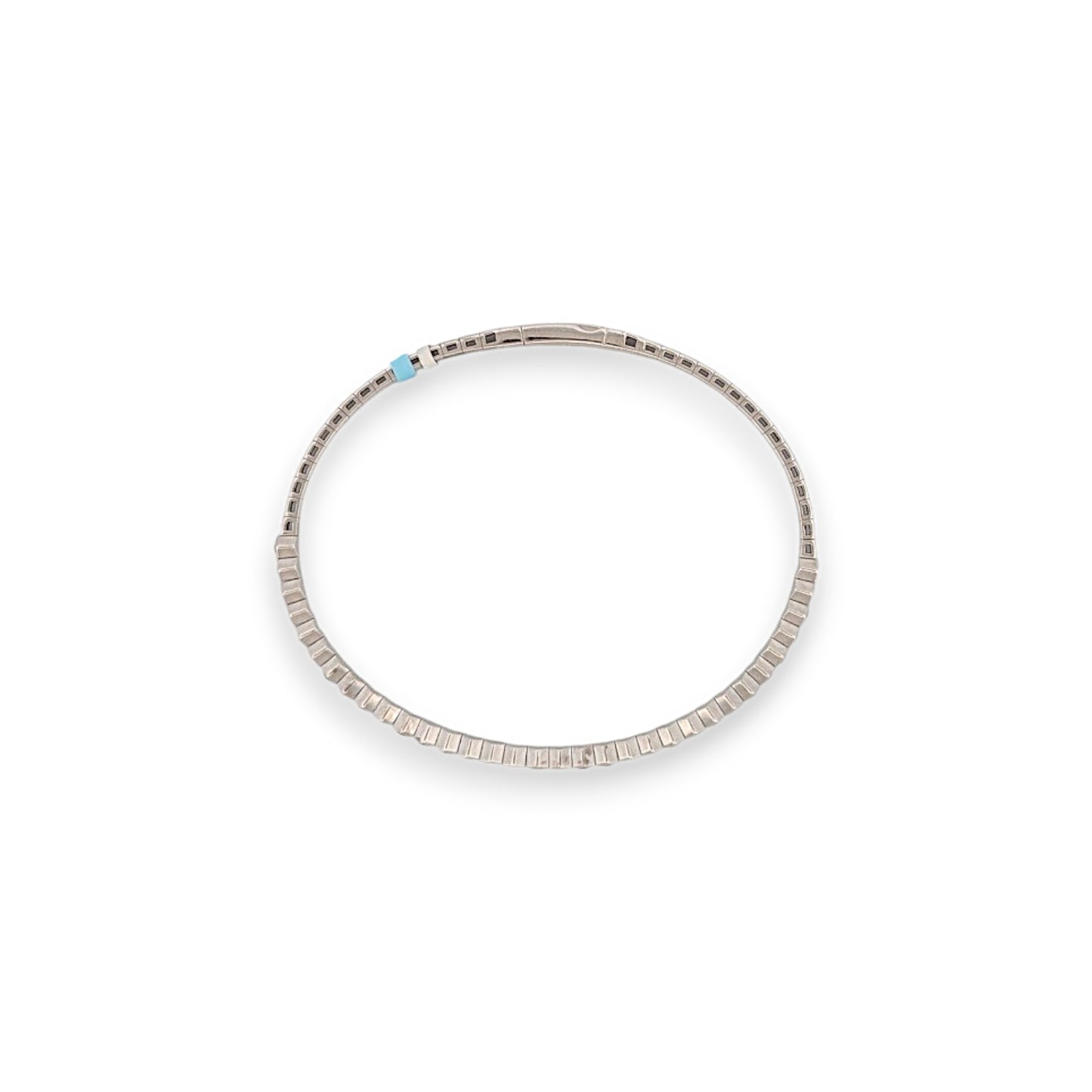Fianna | 14K White Gold | Emerald and Natural Diamond | Bracelet