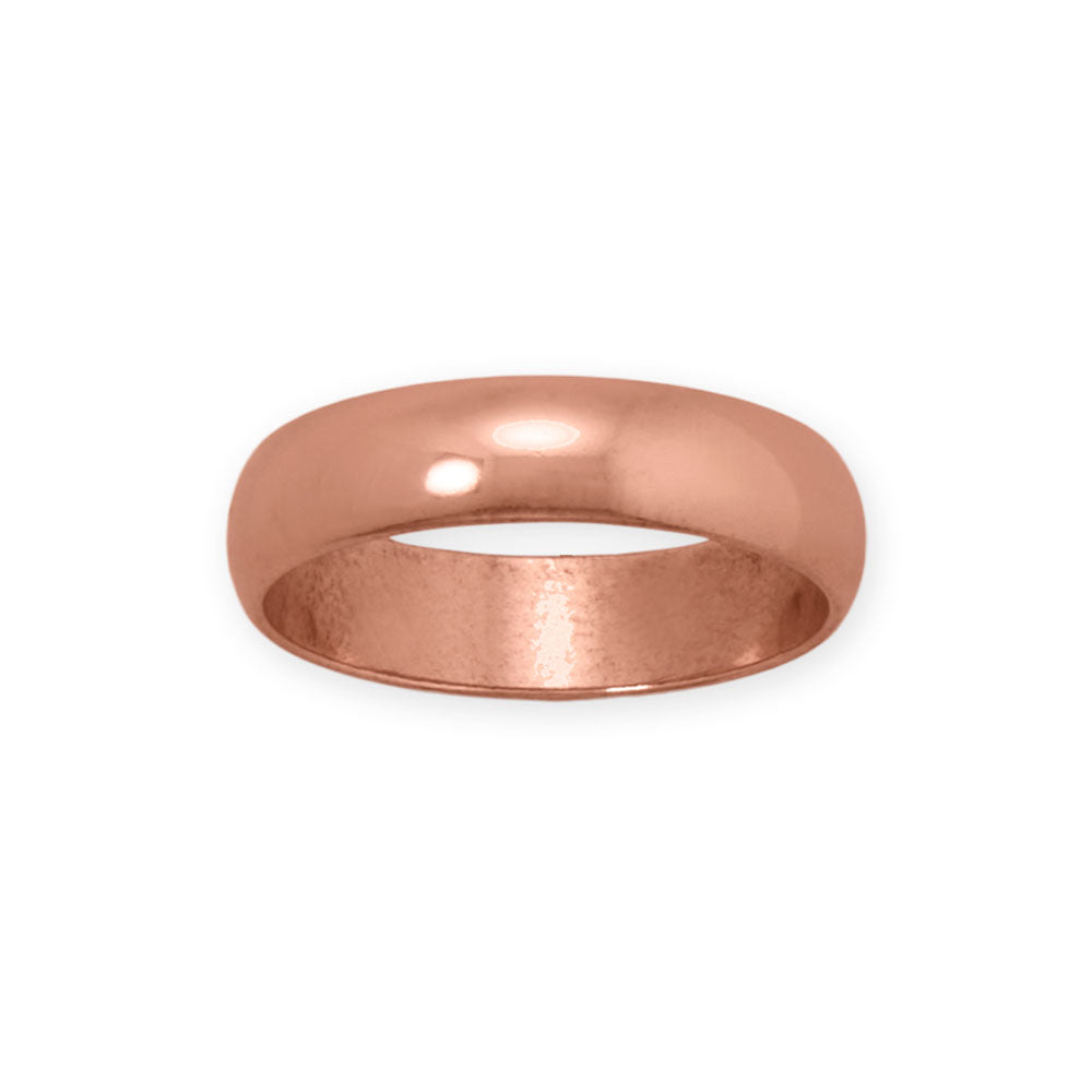 4.7mm Domed Solid Copper Ring