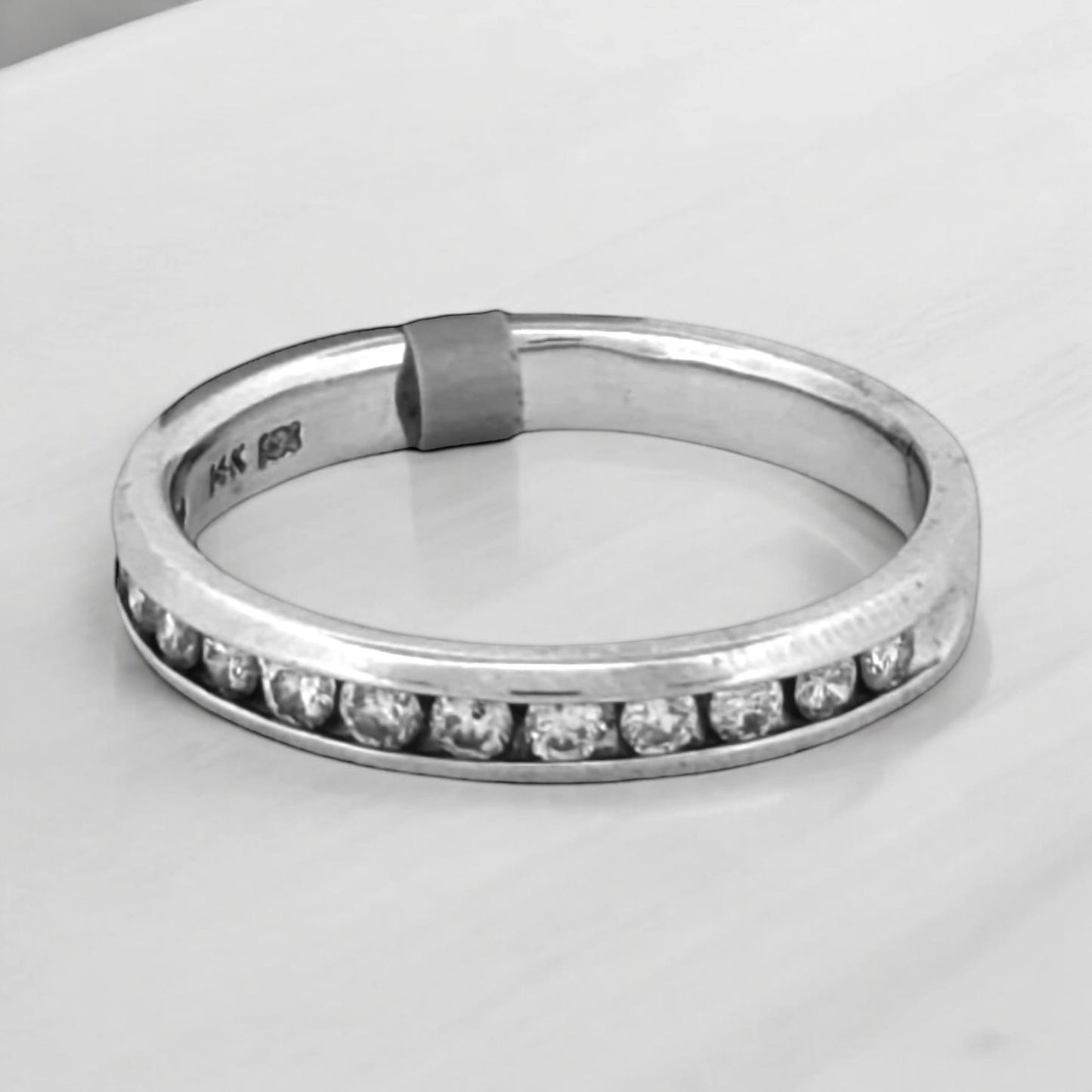 Gina | 10K White Gold | Natural Diamond | Ring