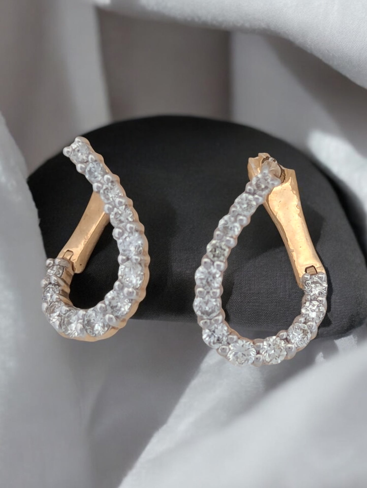 Iris | 14K Yellow Gold Diamond Earrings, 0.50 CT, Classic Stud Earrings, Dainty Gold Jewelry, Anniversary Gift, Luxury Fine Jewelry