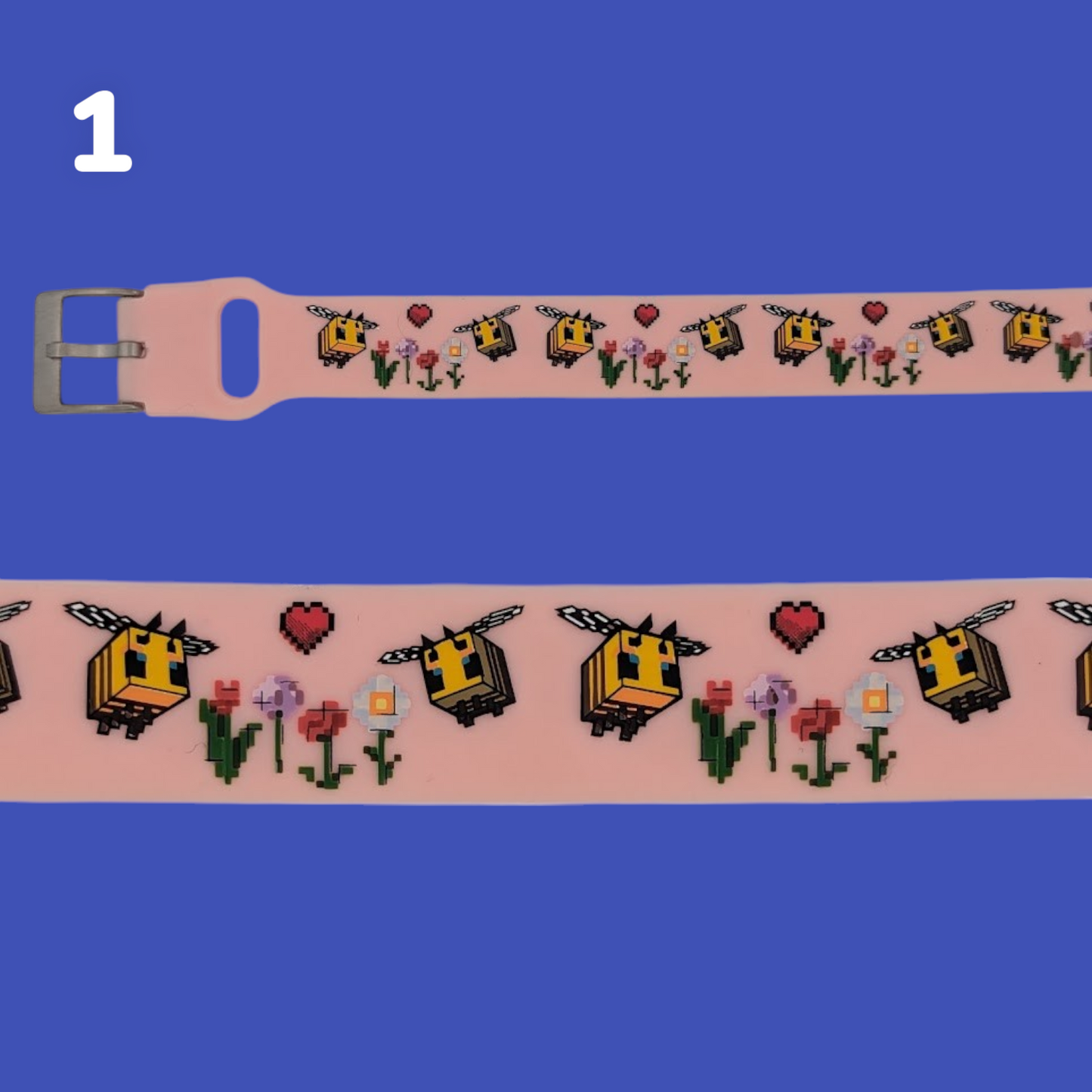 Minecraft Medical ID Bracelet, Adjustable 6'-8" Silicone & Stainless Steel, Custom Engraved Tag, Kids & Adults, Officially Licensed