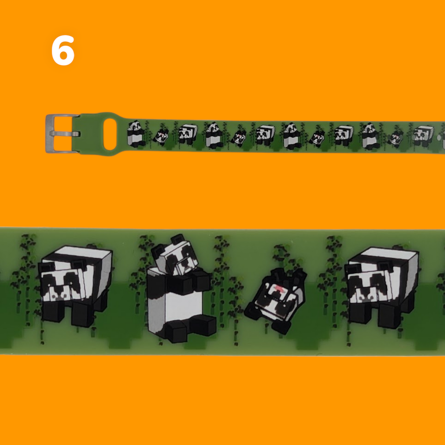 Minecraft Medical ID Bracelet, Adjustable 6'-8" Silicone & Stainless Steel, Custom Engraved Tag, Kids & Adults, Officially Licensed