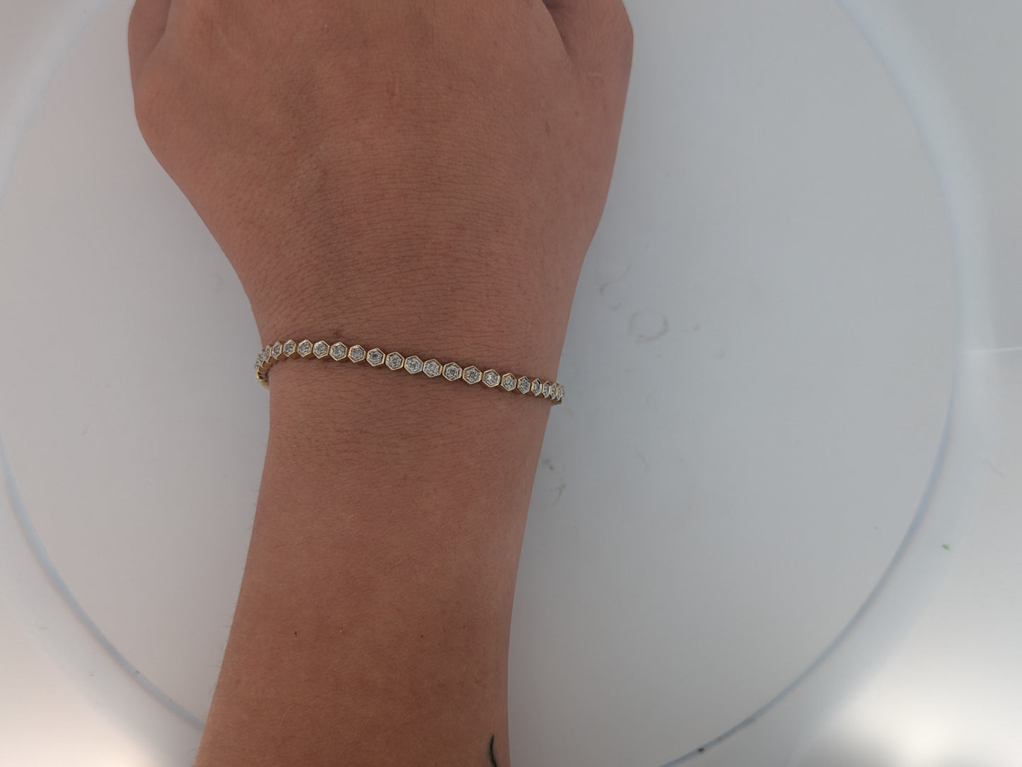 Solene | 10K Yellow Gold Diamond Bracelet | .50 CTW Natural Diamonds | Elegant Fine Jewelry