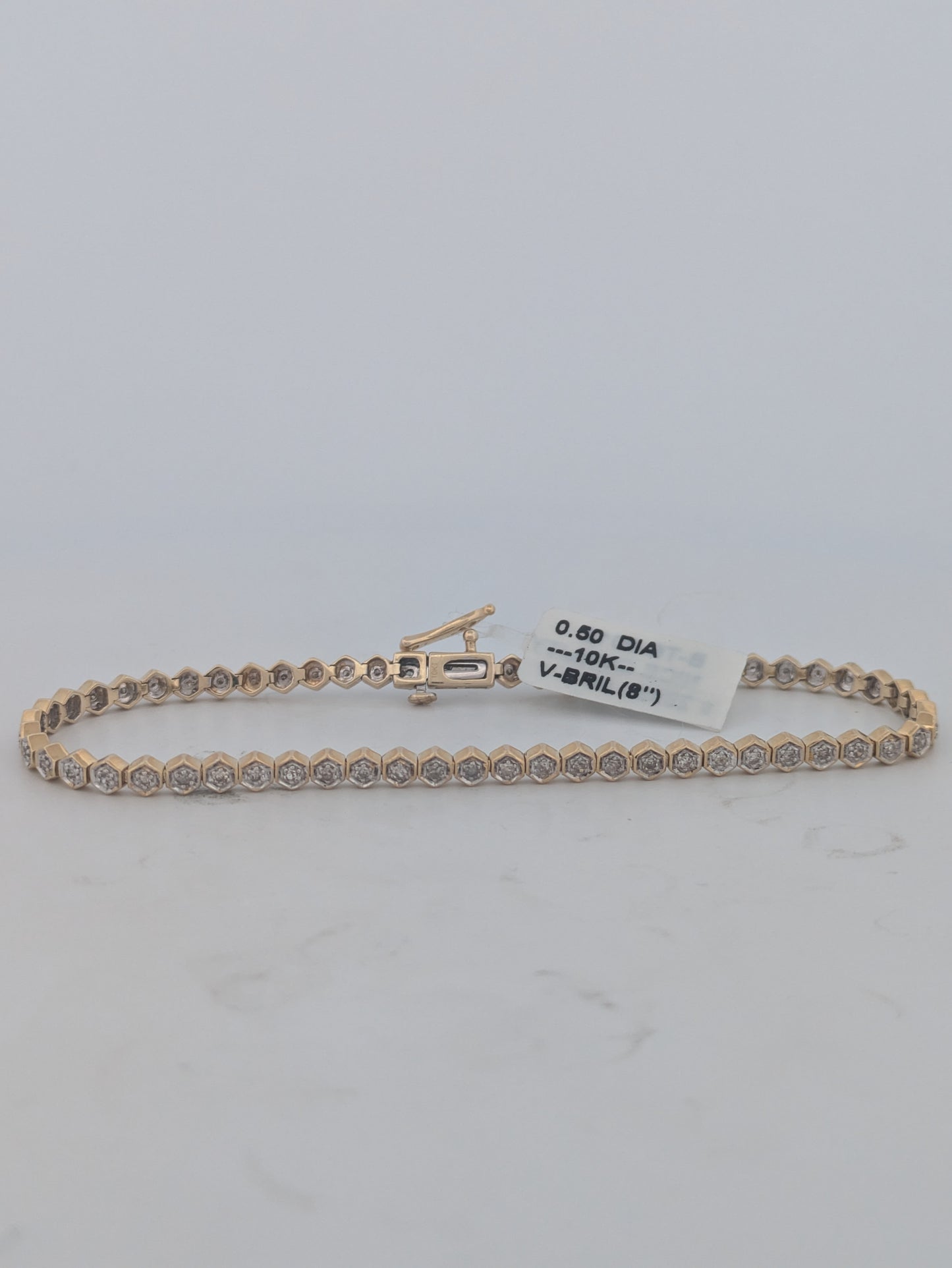 Solene | 10K Yellow Gold Diamond Bracelet | .50 CTW Natural Diamonds | Elegant Fine Jewelry