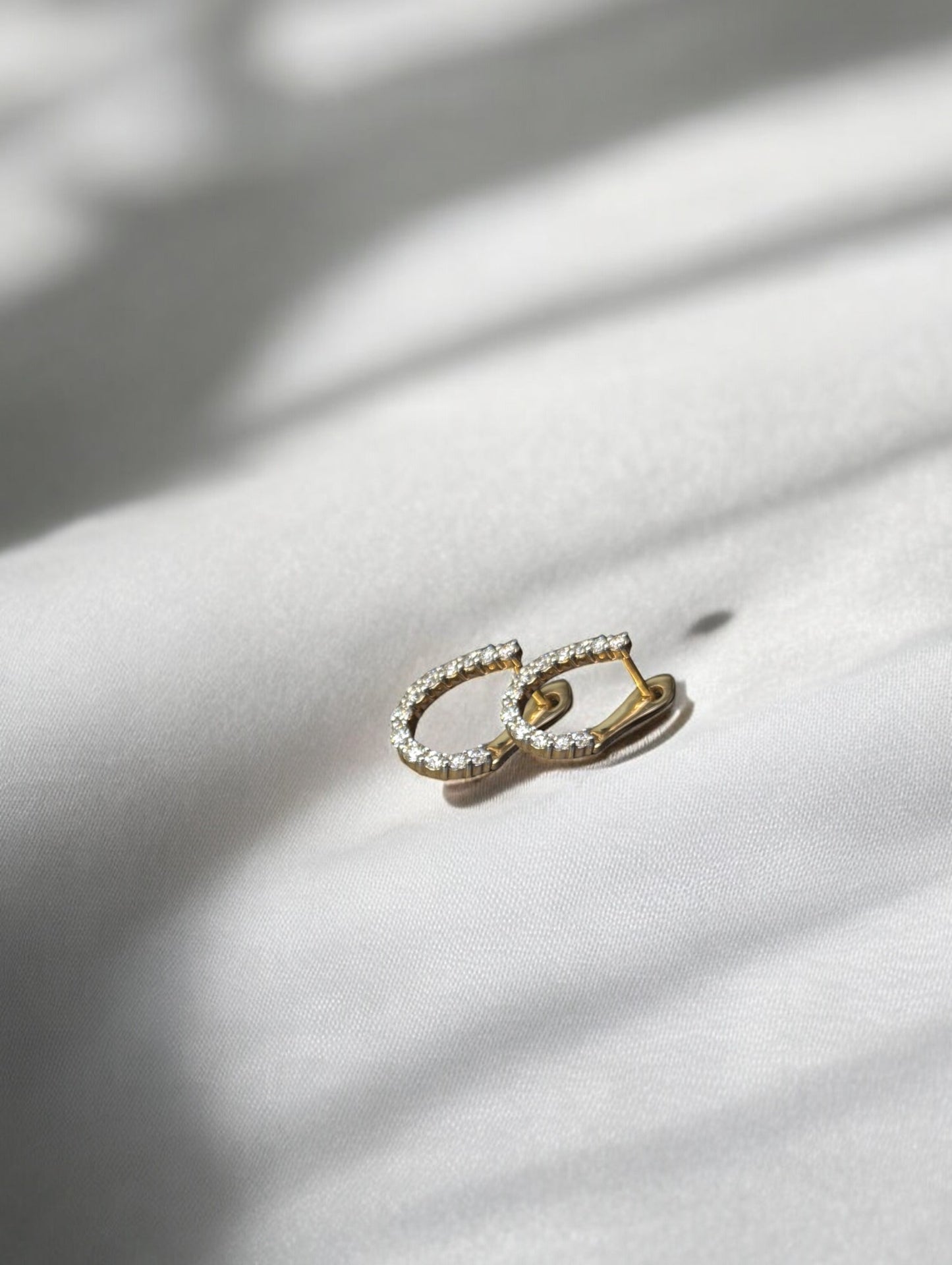 Iris | 14K Yellow Gold Diamond Earrings, 0.50 CT, Classic Stud Earrings, Dainty Gold Jewelry, Anniversary Gift, Luxury Fine Jewelry