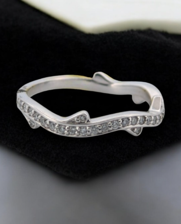 Jemina | 10K White Gold | Natural Diamond | Ring