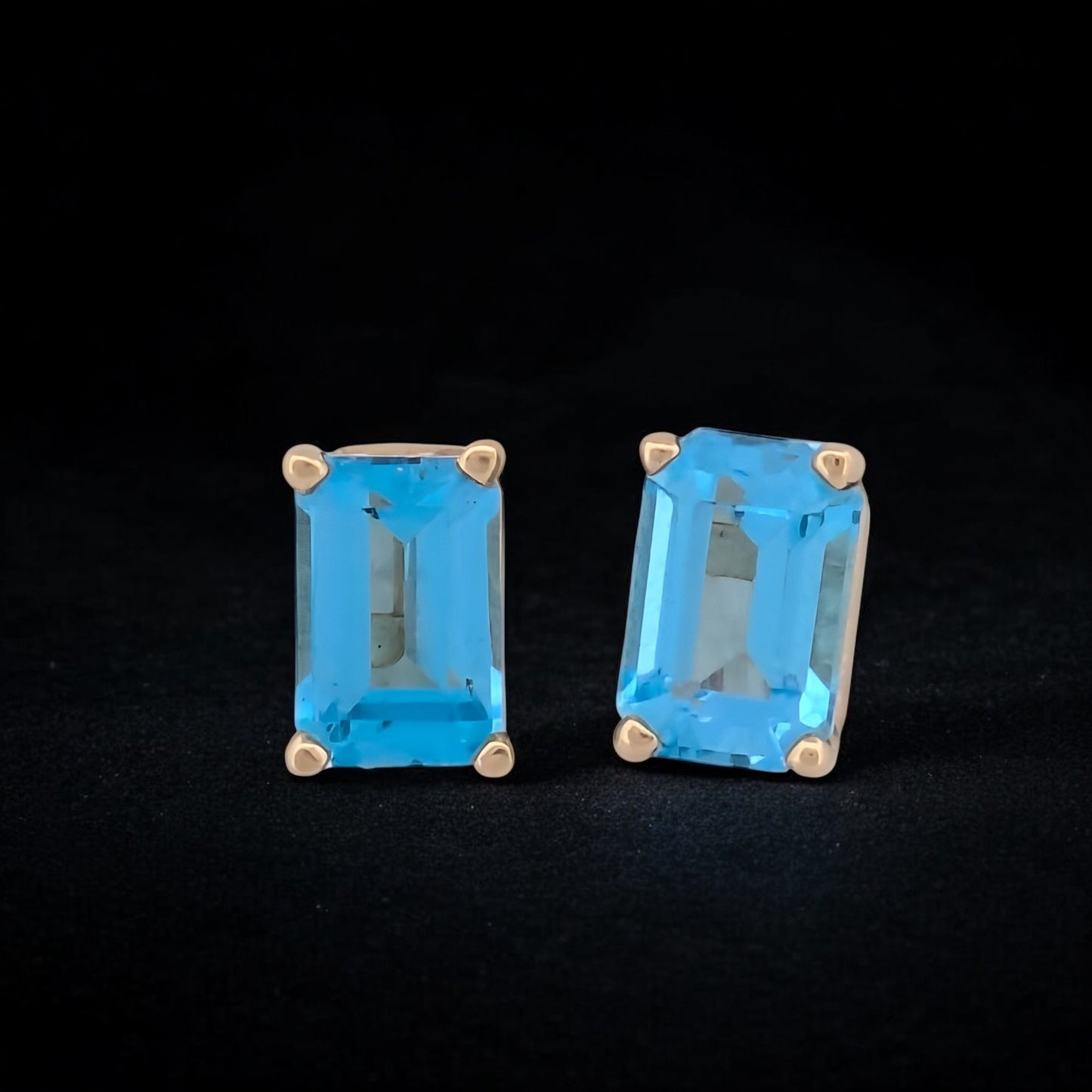 Blanche | Yellow Gold | Topaz | Earrings