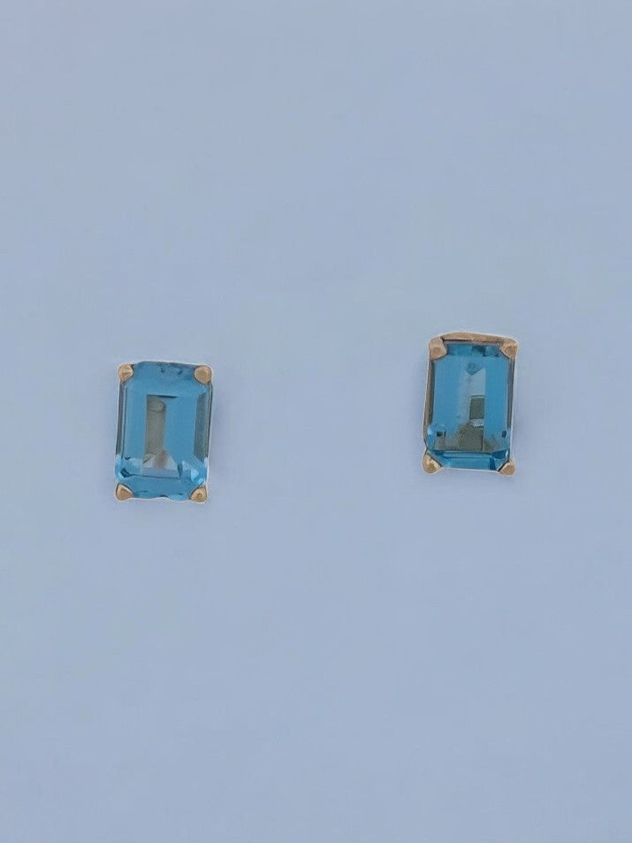 Blanche | Yellow Gold | Topaz | Earrings