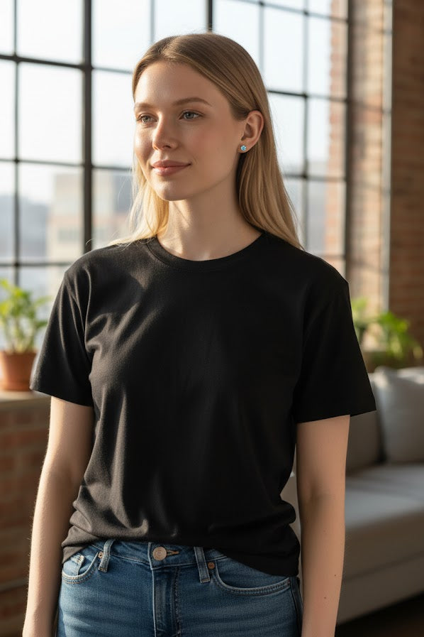 Millie | 14k White Gold | Blue Diamond | Earrings