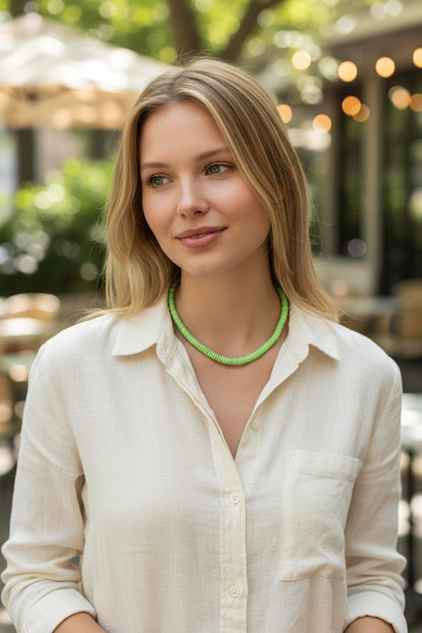 Sora | 14k Yellow Gold | Gaspiat Turquoise | Necklace