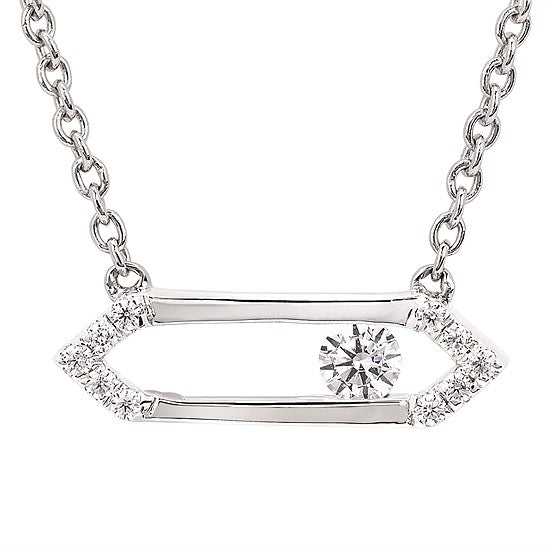 Quinn | 14k White Gold | Diamond | Necklace