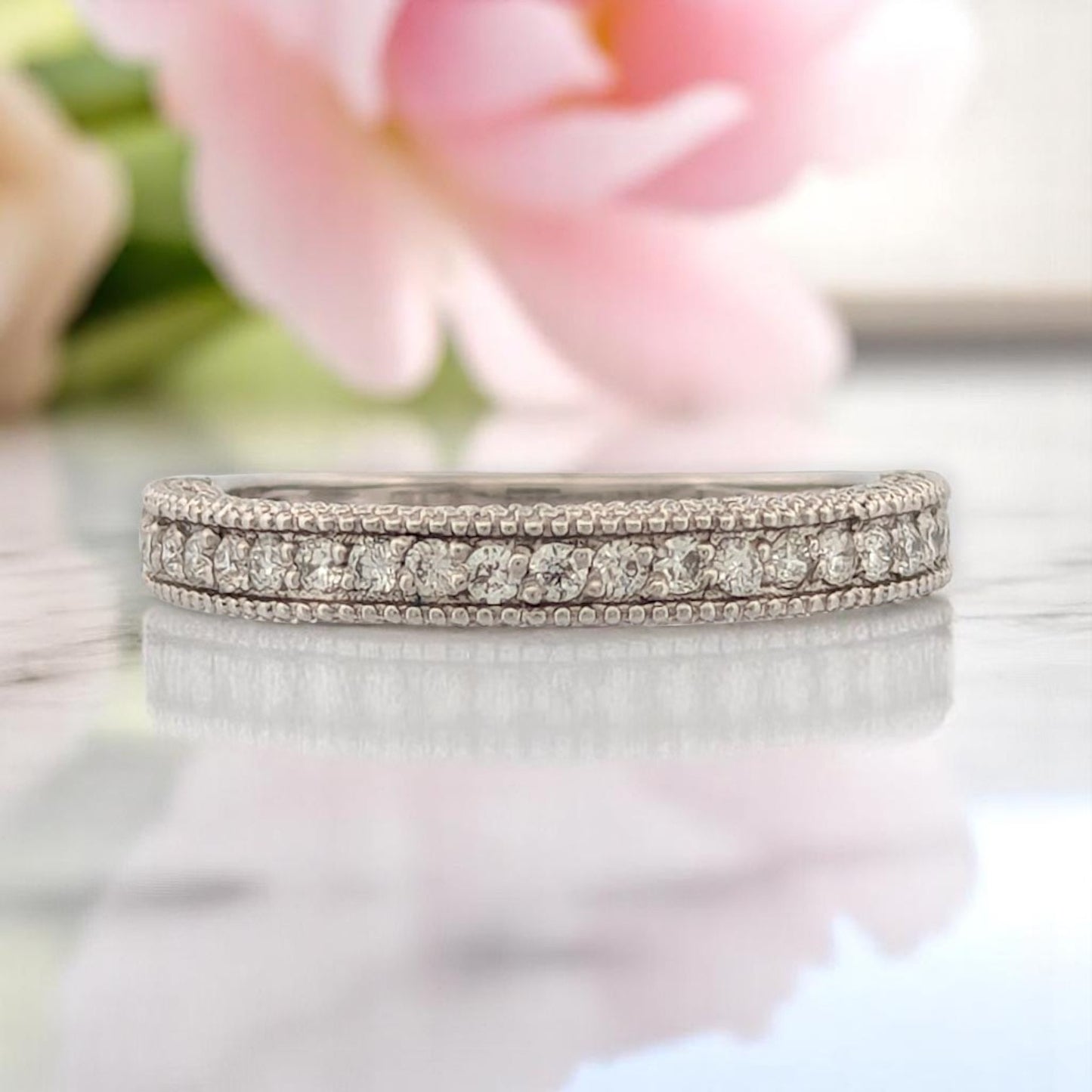 Carmel Ring | 14k White Gold Diamond Ring | 0.45ct Sparkling Jewelry | Elegant Gift for Her