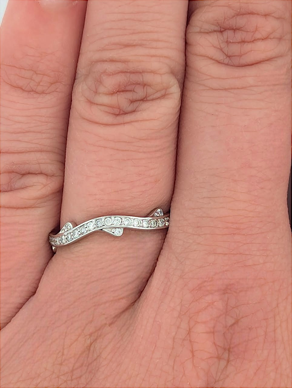 Jemina | 10K White Gold Diamond Ring, 0.33 CT Diamond, Size 7, Dainty Engagement Ring, Minimalist Fine Jewelry, Gift for Her