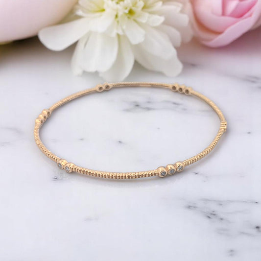 Sunniva – 14K Yellow Gold Bracelet with 0.29 CTW Diamonds