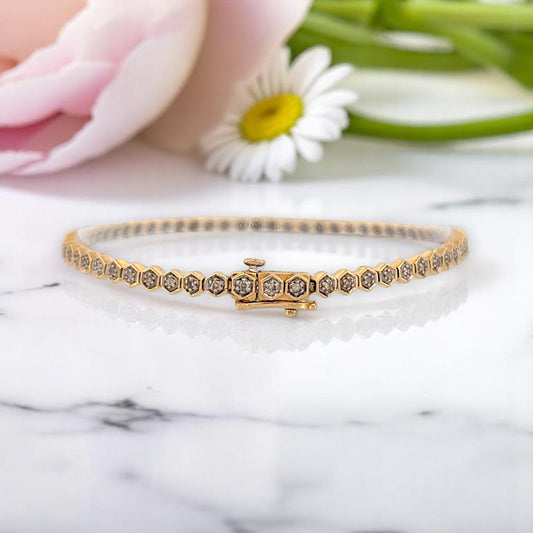 Solene – 10K Yellow Gold Bracelet with 0.50 CTW Diamonds