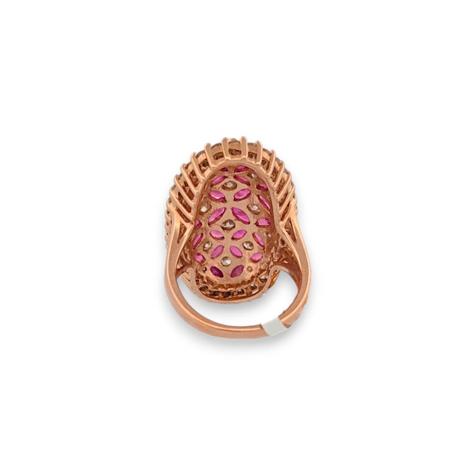 Lorrice | 14k Yellow Gold | Ruby and Diamond | Ring