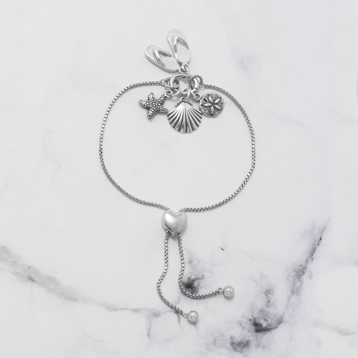 Rhodium Plated Hinged Pendant Adapter