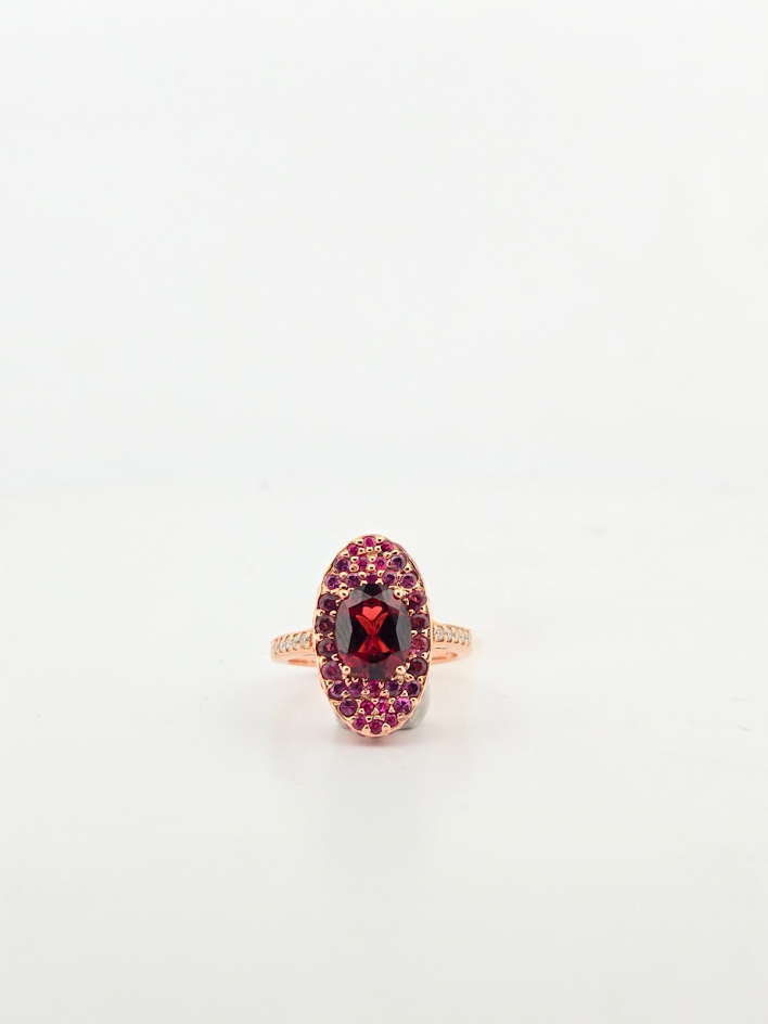 Brenna | 14k Yellow Gold | Ruby | Diamond | Ring