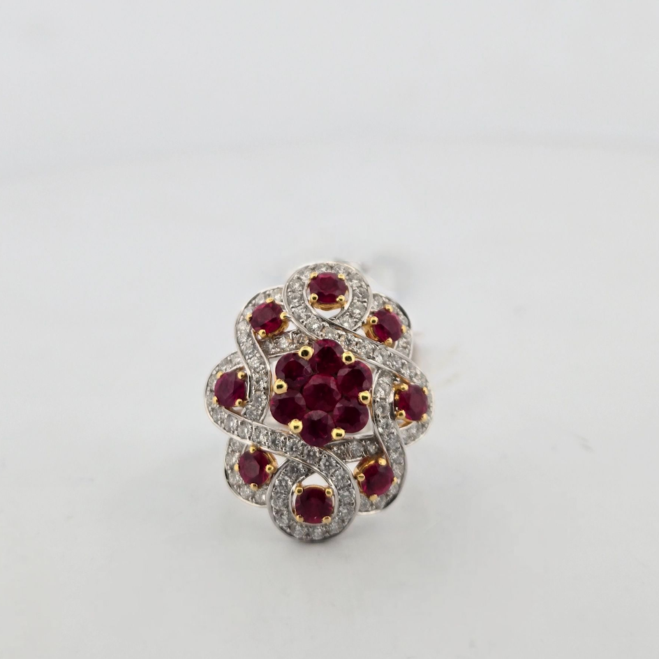 Kelley | 18k White Gold | Ruby | Diamond | Ring
