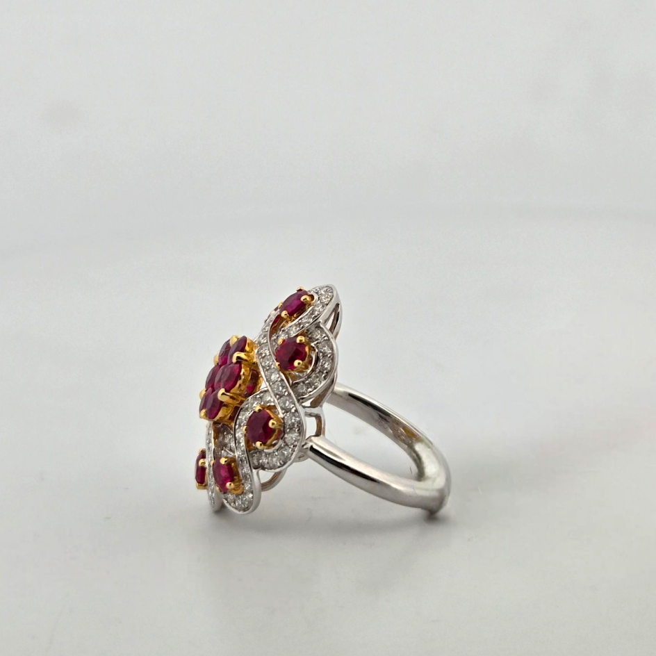 Kelley | 18k White Gold | Ruby | Diamond | Ring