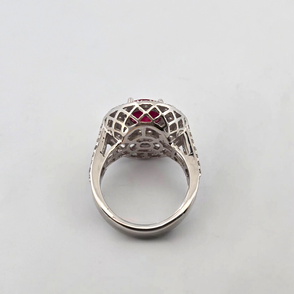 Kimberly | 14k White Gold | Ruby | Diamond | Ring