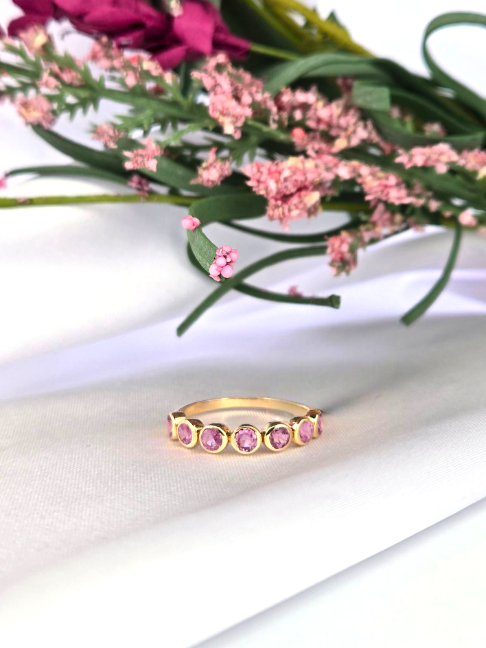 Lori | 14k Yellow Gold | Pink Sapphire | Ring