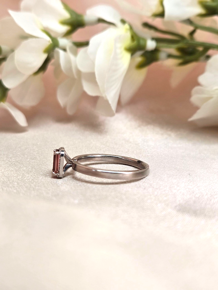Janis | 14k White Gold | Pink Tourmaline | Ring