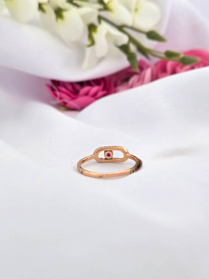 Natalie | 14k Yellow Gold | Ruby | Diamond | Ring