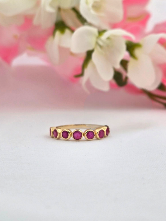 Amy | 14k Yellow Gold | Ruby | Ring