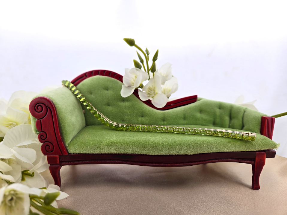 Evie | 14k White Gold | Peridot | Bracelet